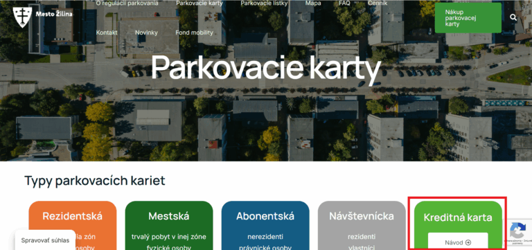 Návštevnícka kreditová karta